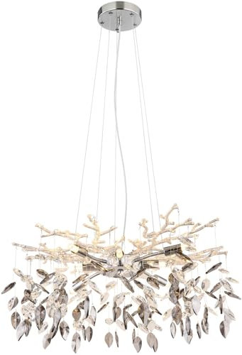 GLOBO Hängelampe Esszimmer Kristalle Kronleuchter Pendelleuchte Wohnzimmer 64133-8