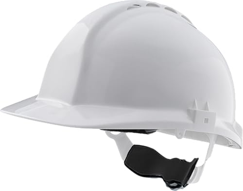 Centurion Safety Products Allzweck-Sicherheitshelm, klassischer Schutzhelm mit vollem Schirm, eingebaut in Großbritannien, Ratschenverschluss mit Radratschenverschluss sichert den Hut auf Ihrem Kopf