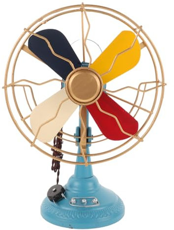 Ciieeo Ventilatore Vintage Retro per Decorazione da Antico per Interni Classici e Contemporanei Oggetto Decorativo Unico e Affascinante e Ufficio