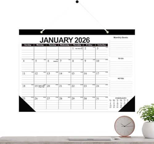 Calendar for Wall | 18-month Yearly Calendar,Meeting Notebook for Fridge Refrigerator Home Desk Offices Travel Wedding Party Birthday Family Friends Pared