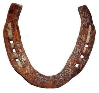 GRI9 Ghode ki naal Black Horse Shoe/Kale Ghode ki naal Black Horse Naal Horse Shoe Kale Ghode Ki Naal to Protect Your Home/Office Naal for Good Luck for Wall Decorations, Prosperity and Fortune