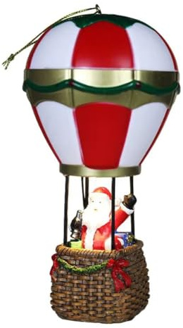 Flaroey Resin Ornaments Glowing Hot Air Balloon Decorative Ornaments