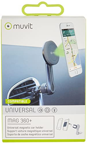 muvit – Support pour Smartphone pour Voiture (Universel, magnétique, Rotatif, pour Sortie de climatisation) - MUCHL0059