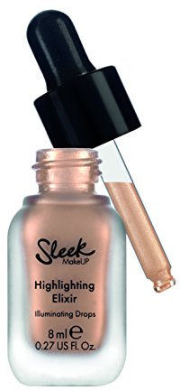 Sleek MakeUP Highlighting Elixir, Liquid Highlighter Illuminating Drops for a Radiant Glow, Poppin' Bottles, 8ml