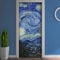 Adesivi per Porte in PVC Premium, Door Cover Notte Stellata Van Gogh, Applicazione Facile e Senza Bolle, Rivestimenti per Porte da Interno 83 x 210 Rifilabili