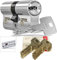 DOM iX Twido 333iX7TWMTB Modular-Doppelzylinder mit 10 Schlüssel, Länge (a/b) 30/30mm (c= 60mm), mit Sicherungskarte, mit Not- u. Gefahrenfunktion und erhöhtem Bohrschutz