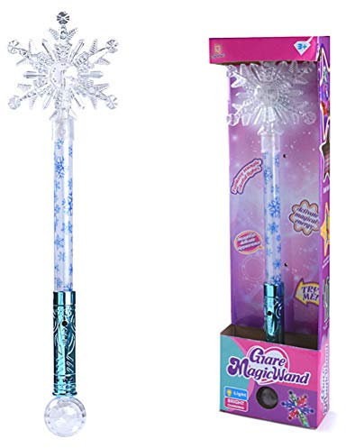 Woorea Schneeflocke Glow Wand, Prinzessin Cosplay, Stick Fairy, Geburtstag Glowing Magic Wand, Prinzessin Party Kid Geschenk