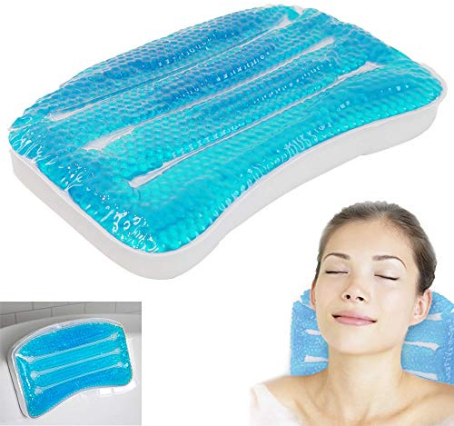 Best gifts Entspannungs-Badkissen mit Gel, beruhigend und entspannend, Kompression für Kopf und Nacken