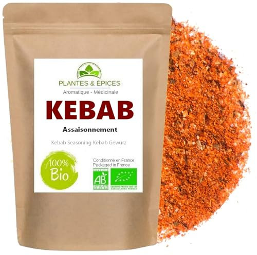 Mélange Epices 100% Naturel pour assaisonnement Kebab kefta Pita Chawarma 100g- Sachet Fraîcheur Biodégradable Refermable