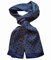 UK_Stone 100% Seide Paisley Blumen Halstuch Herren Schal (Vintage Blumen #2 Dunkelblau)
