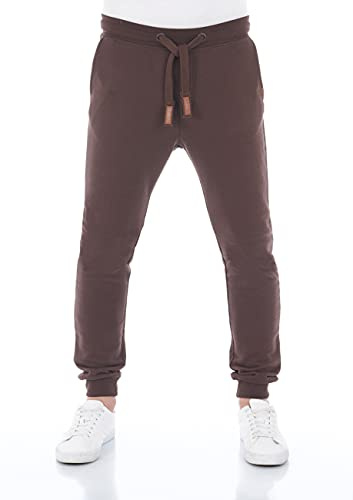 riverso Jogginghose Herren lang RIVSven Slim Fit Trainingshose Sporthose Trainingshose Freizeithose, Größe:S, Farbe:Dark Brown (21400)