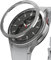 Ringke Bezel Styling Compatible with Samsung Galaxy Watch 4 Classic 46mm Adhesive Frame Ring Cover Anti Scratch [Stainless Steel] Protection for Galaxy Watch4 Classic 46mm - Silver [46-40]