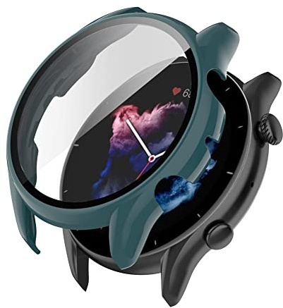 Tyogeephy Bildschirmschutz Hülle Kompatibel mit Amazfit GTR 3 Pro/GTR 3 Watch TPU Schlank Hüllen [Plating Metal Color Frame] [3D Full Coverage] Schutzhülle für Amazfit GTR 3 Pro/GTR 3