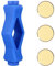 Soporte flexible para puerta de lavadora con carga frontal, soporte magnético para lavadora pequeña. Mantiene la ventilación y evita daños (azul)