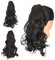 Gairyan Ponytail Extensions 45cm Claw on Pferdeschwanz Haarteil Klammer Clip in Extensions Zopf Lockige Gewellt Lang Haarteil Zopf Synthetik Haar Kunsthaar Haarverlängerung für Frauen (Dunkelbraun)