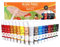 ESENG® Premium Acrylfarben Fruit AP-12, Set 24 Tuben x 12ml, Farbe für Holz, Leinwände und Keilrahmen, Perfekt geeignet für Anfänger, Bastler, Profis und Künstler