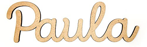 Arluma - Nombre Madera Personalizado - Decoración Habitación Bebe Niño Niña - Regalo Original Nacimiento Bodas Bautizo Comunión Baby Shower Aniversario - Colgar de Pared Puerta - Niños Niñas Bebés