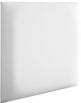 RAVIO Wandpaneele gepolstert | 3D Wandverkleidung mit Schaumstoff | Wandkissen als Kopfteil für Bett | Wanddekoration für Schlafzimmer, Kinderzimmer, Büro, Diele | (Soft 17 - Weiß, 30x30 cm)