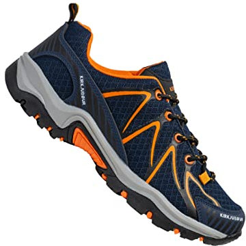 Kirkjubøur® Makalu atmungsaktive Unisex Outdoor Schuhe. Wanderschuhe mit Flexibler Sohle und hoher Dämpfung, in vielen Farben (blau, eu_Footwear_Size_System, Adult, Numeric, medium, Numeric_46)