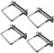 Boulons En U, U-Bolts M8, Boulon De U En Acier Inoxydable Avec Écrou Plaques Rondelle, Fixation Coffre de Toit Universelle, pour Fixation des Tuyaus ou comme Accessoires de Bateau ou de Yacht