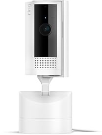 Ring Pan-Tilt Indoor Cam (newest model), See all around your home or business with 360° pan coverage, HD video, plus Two-Way Talk, White