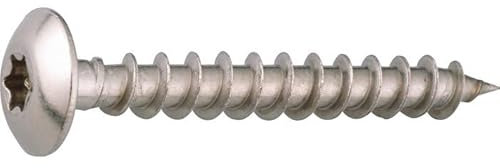 Vis penture - Viswood - Tête cylindrique bombée - TX - Inox A2-7 x 70 mm - Boîte de 25