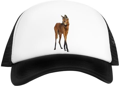 Kwantees M Steht Für Mähnenwolf Unisex Weiße Kappe Umweltfreundlicher Snapback Unisex White Cap Eco-Friendly Snapback