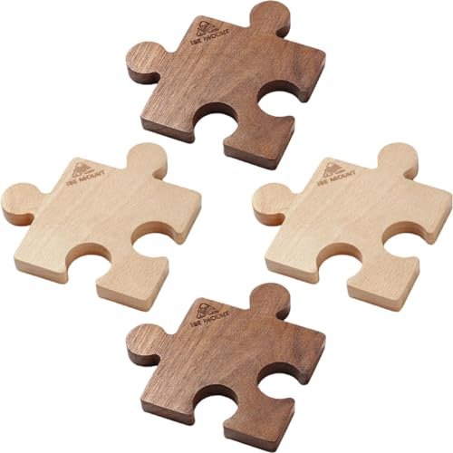 MAGICLULU 4pièces Dessous De Bois Coussins De Tasse Isolants Résistants Chaleur pour Maison Élégants avec Détails Raffinés