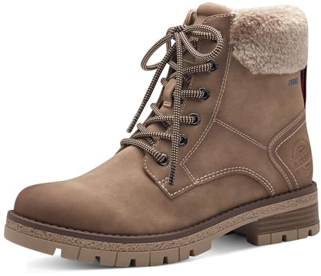 s.Oliver Damen Stiefeletten zum Schnüren mit Reißverschluss Wasserabweisend