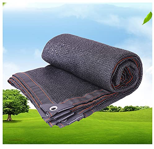 OHaGin 85% schwarzes Sonnenschutzdach, 2 x 3 m, 3 x 4 m, 4 x 5 m, 6 x 8 m, 8 x 10 m, Sonnenschutz-Schattenstoff, Garten-Schattennetz-Plane, für Außenterrasse, Carport (10 x 15 m)