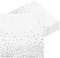 Servietten, 50 Stück Silber Goldfolie Party Servietten Weiß 3-lagig Papier Servierten, Cocktail Serviette 33 x 33cm Papierservietten