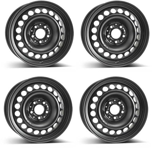 4x Alcar Llantas de acero 4-9732 6.5Jx16 ET49 5x112 compatible con Mercedes Benz A B CLA