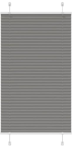 vidaXL Plissee Anthrazit 70x150 cm Stoffbreite 69,4 cm Polyester