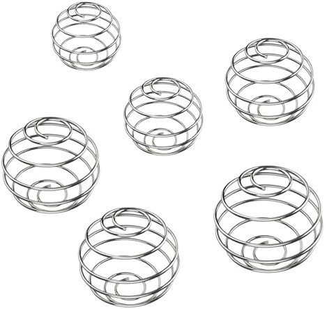 6 Pcs Protein Shaker,Shaker Mit Kugel,Shaker Kugel,Shaker Kugel Edelstahl,Stainless Steel Mixing Flaschenmischer Ball Kugel Protein Mixer,Sport Und Fitness Für Protein Gemischte Getränke (6größen)