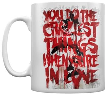 Pyramid International Batman (Harley Quinn Love), tazza bianca in ceramica, 315 ml, taglia unica