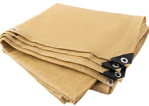 Premium 90% Shade Netting with Grommets for Garden Privacy Beige Outdoor Garden Netting for Pergola Roof Car Cover Customizable Size (3.9m x 4.6m)