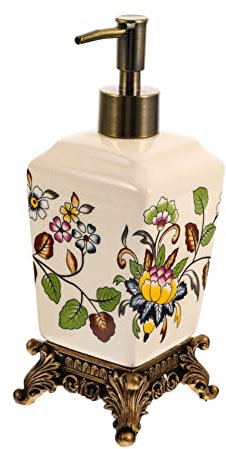 Gatuida Seifenspender Aus Keramik Duschzubehör Lotionflasche Vorratsflasche Shampoobehälter Flasche Mit Druckverschluss Schöne Duschgelflasche Duschgelbehälter Badezubehör