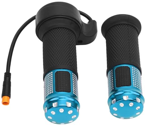 Focket Elektrischer Gasgriff, Drehgriff für Elektroroller mit wasserdichtem Gelenk, universeller Drehgasgriff für Elektrofahrräder, Ersatz für SmartGyro, KuKirin, Feimi (BLUE)
