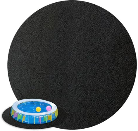 Penlimly Socle pour Spa,Épais Imperméable et Gonflable pour Spa - Antidérapant Absorbant Grand Format Rond pour Piscines, Barbecue et Terrasses