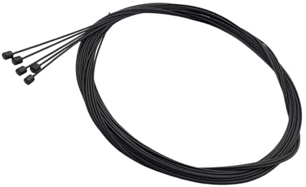 LIUZIKUN 5er-Pack mit Teflon-beschichteten Schaltzügen, langlebige Teflon-Fahrrad-Schaltzüge für sanftes Schalten