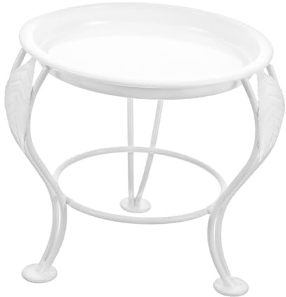 FUTUREORYY Étagère Plante Blanche Multifonction Fer Support Pot Fleurs Résistant Et Stable Relevés Pour Balcon Et Intérieur Support Plante Décoratif Pour Salon Usage Pour Pots Lourds Et Gros