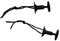 sharplace 2 Stück/Set schwarz Nylon Bodyboard Leash für Surfbretter Plug mit Kordel – 50 mm/5,1 cm Dicke – langlebig Starke Zubehör