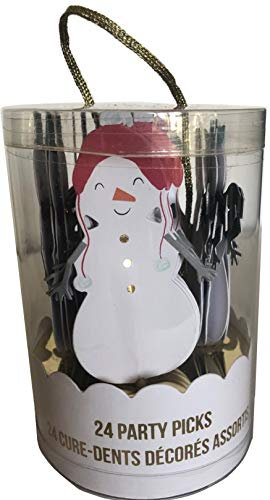 Meri Meri Holiday Snowman Cupcake Toppers und Party-Picks