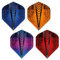 RED DRAGON Hardcore Treads Auswahlpackung Extra Dicke Standard Dart Flights - 4 Sätze pro Packung (12 Flights insgesamt)
