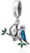 Charm-Anhänger für Pandora-Charm-Armband, 925er Sterlingsilber, Turteltaube, Valentina, a