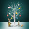 LED Birke Baum Licht, Osterdekor 60cm 24 LEDs Lichterbaum batteriebetriebenes Schreibtisch Baumlicht Warmweiß, Perfekt für Ostern, Erntedankfest, Wohnzimmer, Schlafzimmer, Hochzeit, Urlaub, Weihnacht