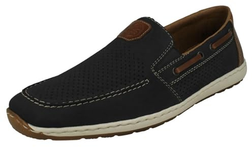 Rieker Mens Cut Out Detailed Summer Slip On Shoes 08866