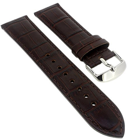 Casio Ersatzband Edifice Uhrenarmband aus Leder braun Krokoprägung EF-524L