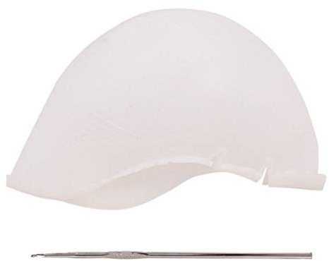 Beaupretty Silicone Highlighting Cap Professional DIY Highlight Cap Colouring Dyeing Cap With Hook For Hair Salon Tools Hairdressing Highlighting Kit Hats