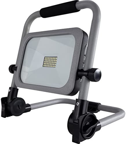 REV BRIGHT, LED Arbeitsleuchte mit Akku, 20W, 2000lm, IP54, silber-schwarz